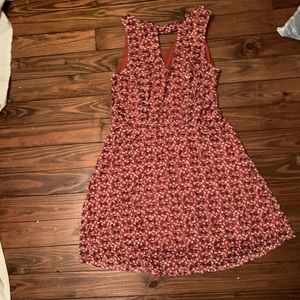 Brown and white dress!